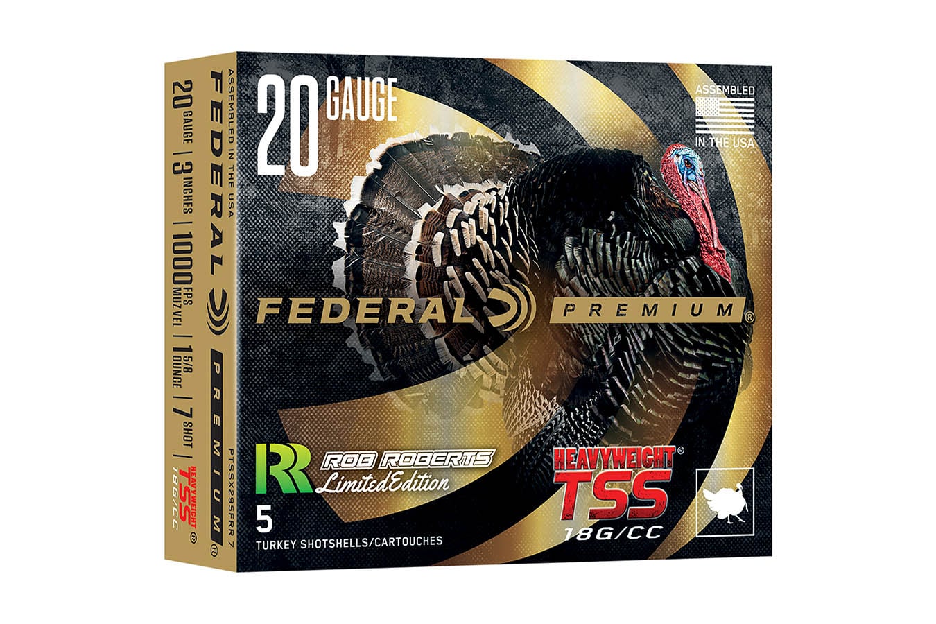 FEDERAL AMMUNITION 20-Gauge 3 Inch 1 5/8oz Rob Roberts Heavyweight TSS 5/Box